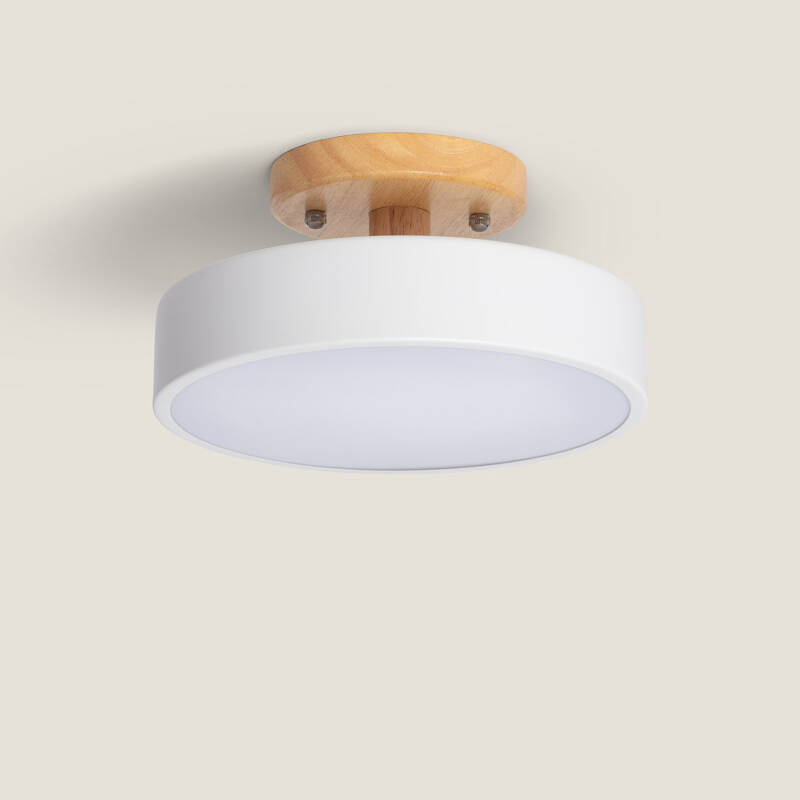 Image of Edit Whisty White Selectable LED Semi-Flush Ceiling Light