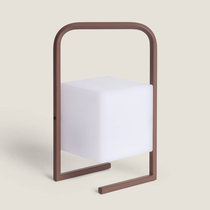 Image of Edit Mkono Cube USB Rechargeable LED Outdoor Table Lamp