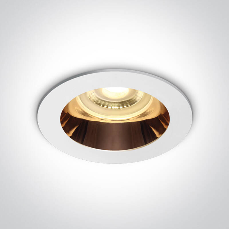 Image of Cove Recessed Fixed Downlight with Black Reflector