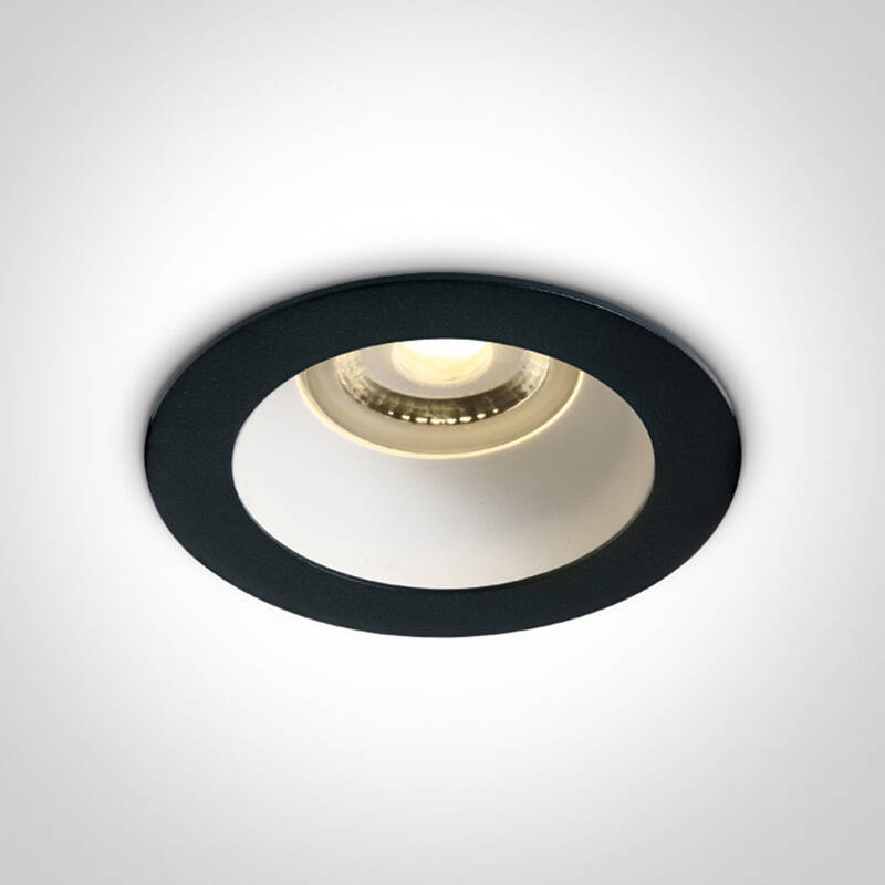 Image of Cove Recessed Fixed Downlight with Black Reflector