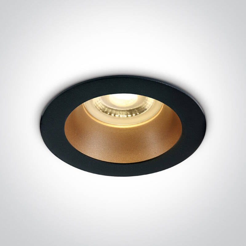 Image of Cove Recessed Fixed Downlight with Black Reflector