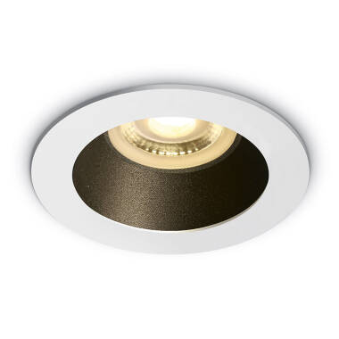 Cove Recessed Fixed Downlight with Black Reflector