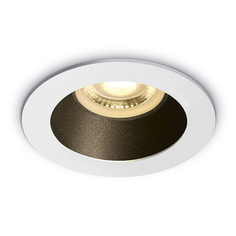 Image of Cove Recessed Fixed Downlight with Black Reflector