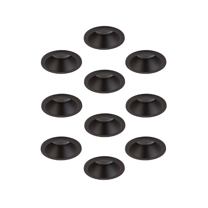Image of Envirolight Slimline Deep Recessed IP65 Fixed Downlight - Pack of 10