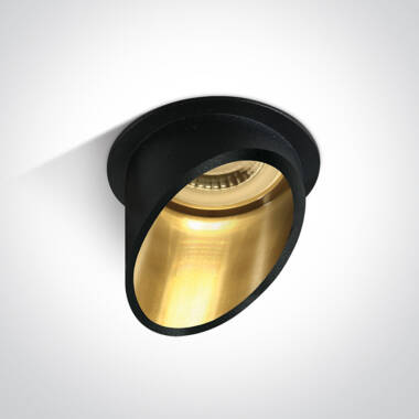 Shore Edge Round Anti Glare Recessed Fixed Downlight with Black Reflector