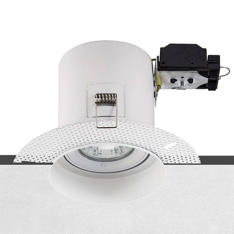 Image of Trimless Plaster-In Fire Rated Tiltable Downlight - Pack of 10