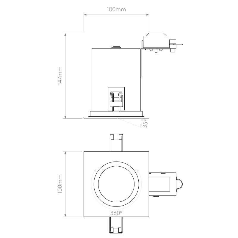 Image of Astro Taro Fire Rated Adjustable Downlight