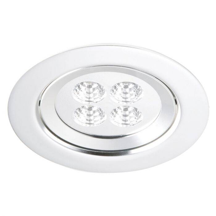 Image of Konstsmide 4W High Powered LED Soffit Recessed Fixed Downlight