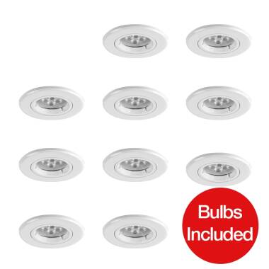 Robus Fire Rated LED Fixed Downlight - Pack of 10