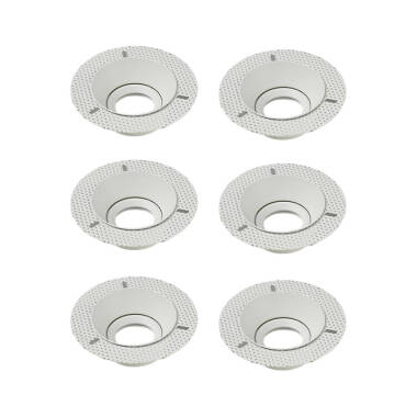 Envirolight Trimless Recessed IP65 Fixed Downlight - Pack of 6