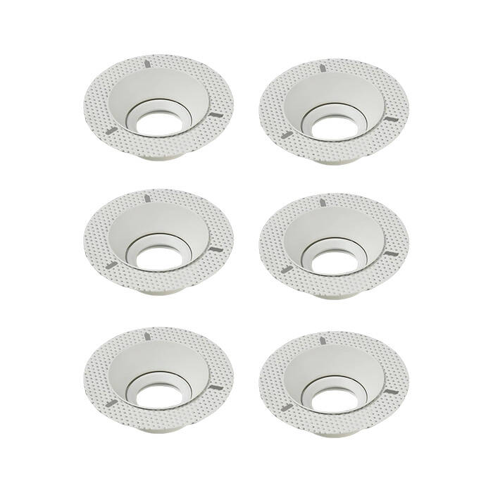 Image of Envirolight Trimless Recessed IP65 Fixed Downlight - Pack of 6
