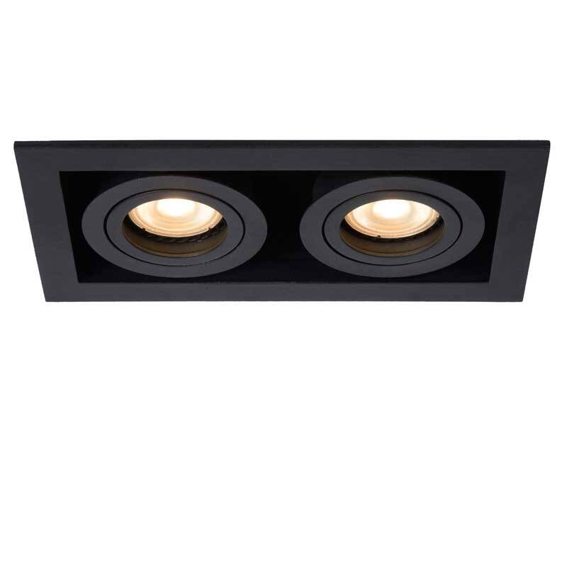 Image of Lucide Chimney Square Adjustable Twin Downlight