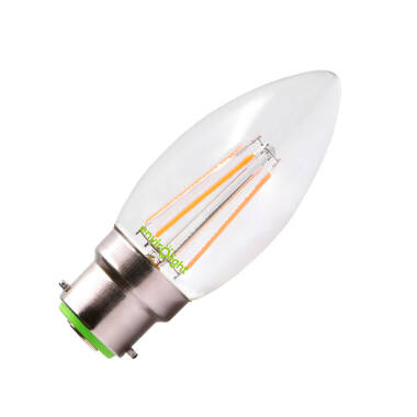 Envirolight 4W Dimmable LED Decorative Filament Candle Bulb - Bayonet Cap