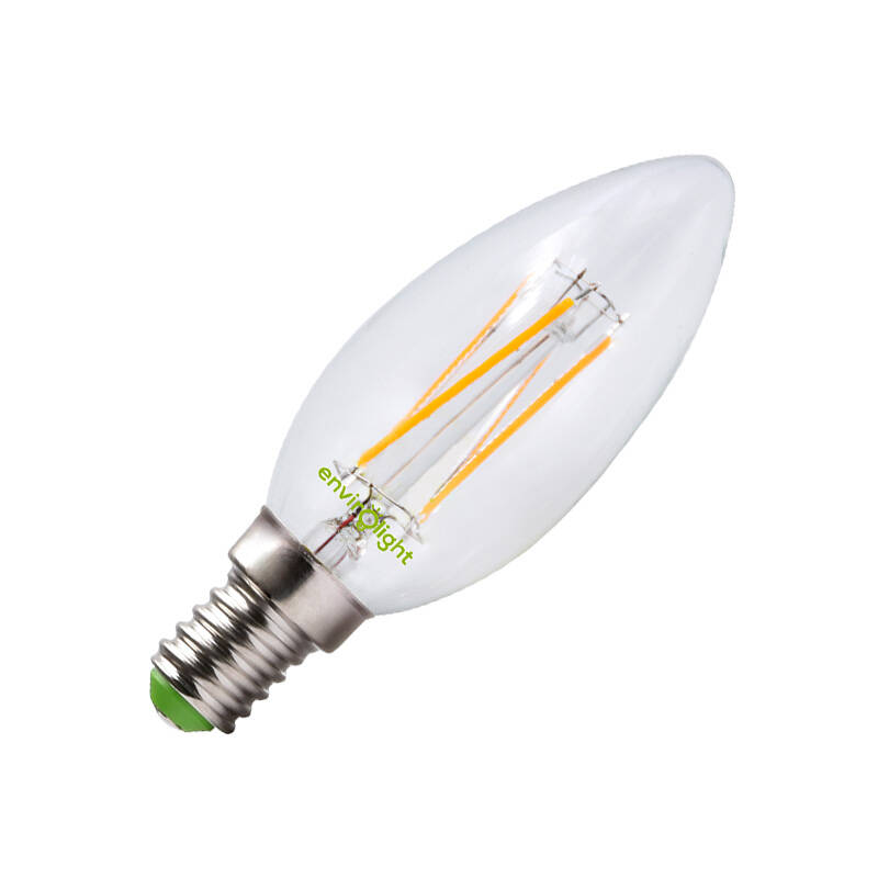Image of Envirolight 4W Dimmable LED Decorative Filament Candle Bulb - Small Screw Cap