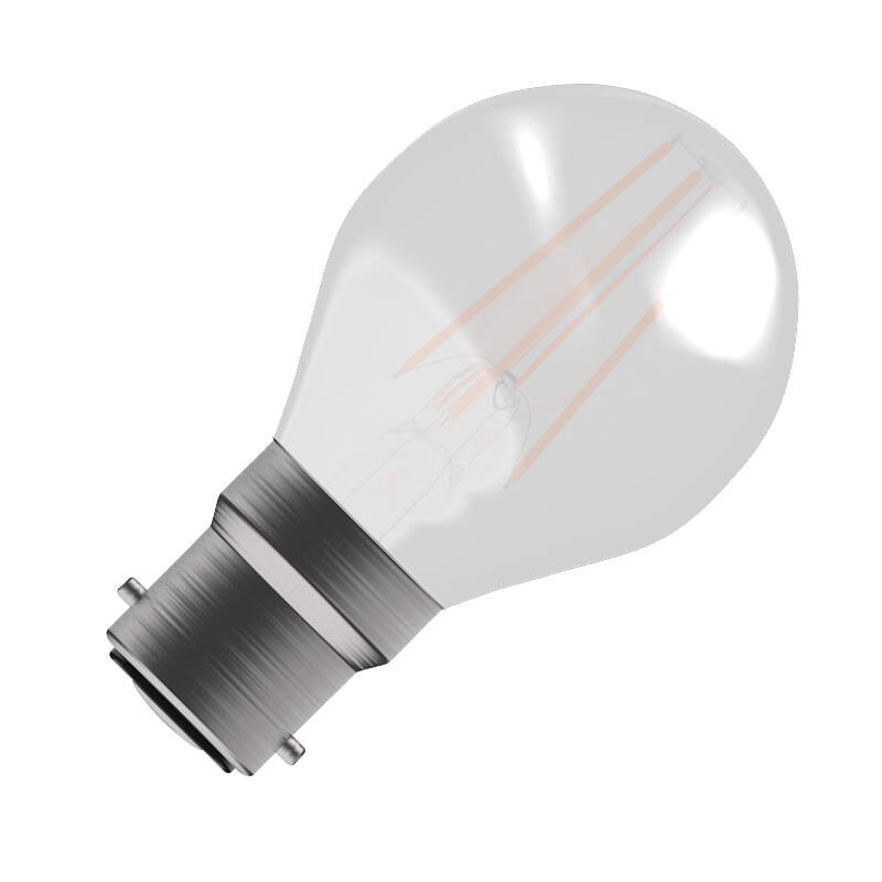 Image of Bell 4W 470lm LED Decorative Filament Satin Golfball Bulb - Bayonet Cap