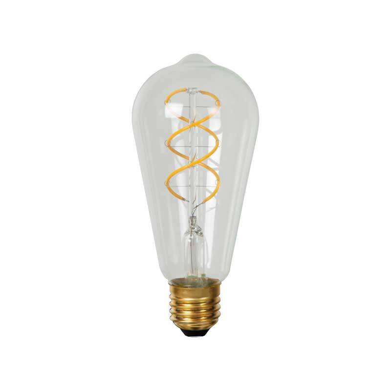 Image of Lucide 4.9W Dimmable LED Squirrel Cage Bulb - Screw Cap