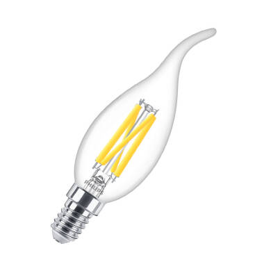 Philips CorePro 2W LED Filament Flame Tip Candle Bulb - Small Screw Cap