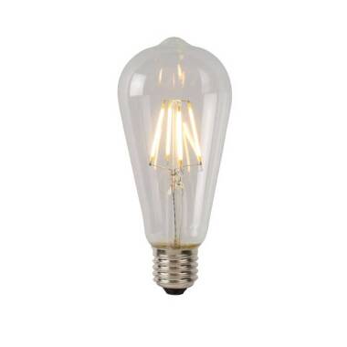 Lucide ST64 7W LED Decorative Filament Squirrel Cage Bulb - Screw Cap