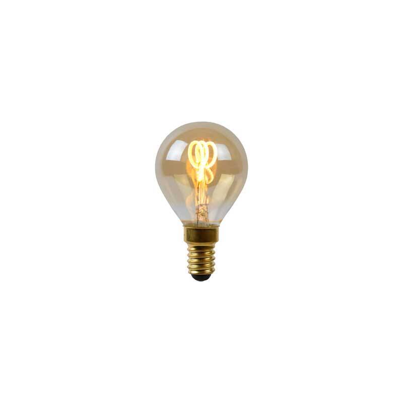 Image of Lucide 3W Dimmable LED Decorative Filament Golf Ball Bulb - Small Screw Cap