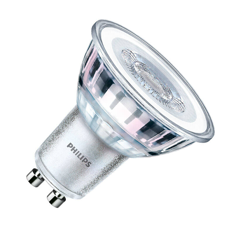 Image of Philips CorePro 4.6W 3000K 370lm LED GU10 Bulb - Flood Beam