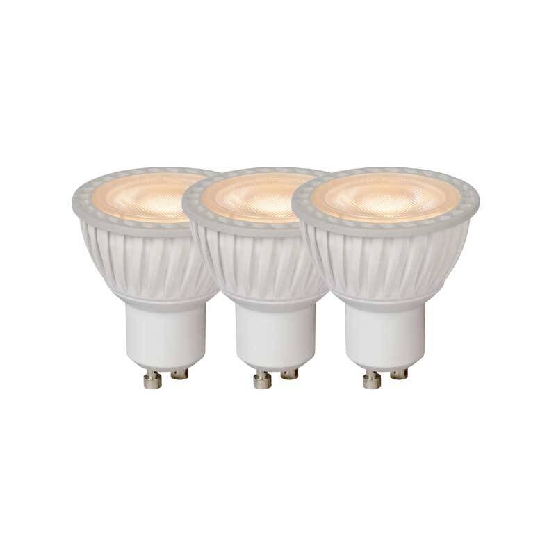 Image of Lucide 5W Dimmable LED GU10 - Pack of 3