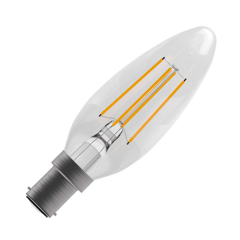Image of Bell 4W 470lm LED Decorative Filament Candle Bulb - Small Bayonet Cap