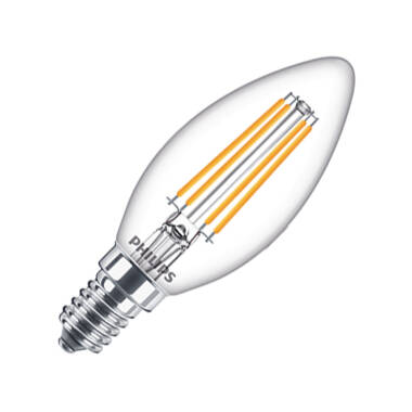 Philips 6.5W LED Filament Candle Bulb - Small Screw Cap
