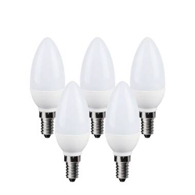 Envirolight 6W LED Candle Bulb - Small Screw Cap - Pack of 5