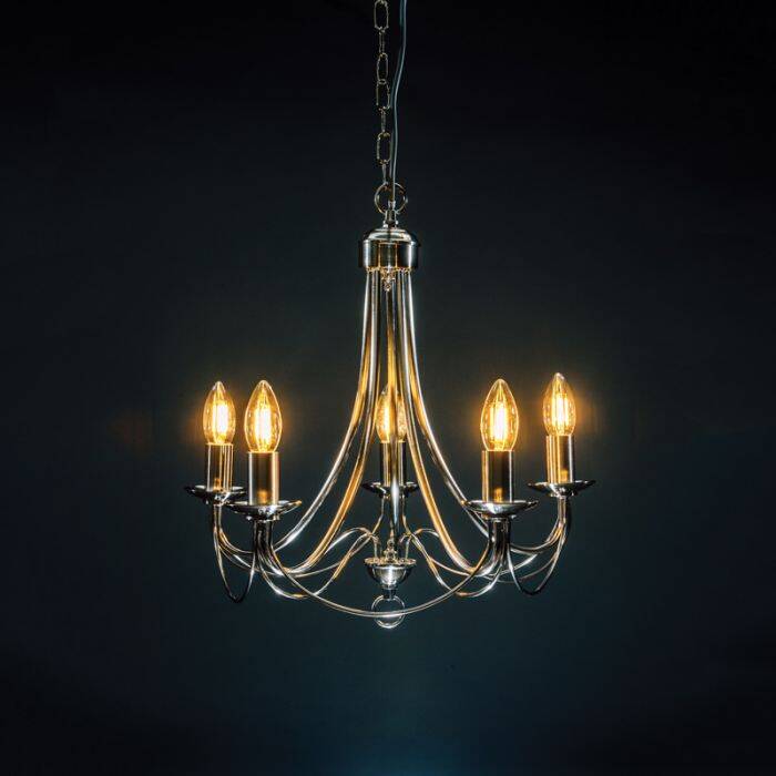 Image of 4W Dimmable LED Decorative Filament Candle Bulb - Small Bayonet Cap - Pack of 5