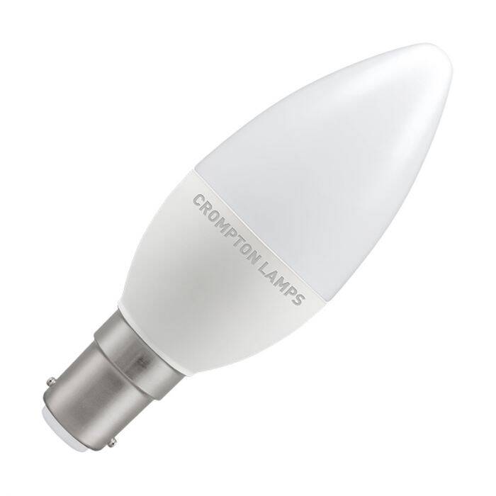 Image of Crompton 5.5W LED Candle Bulb - Small Bayonet Cap