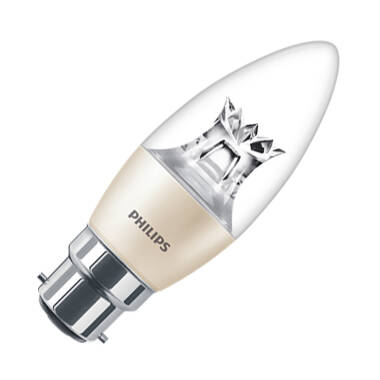 Philips Master Diamond Spark 5.5W LED DimTone Candle Bulb - Bayonet Cap