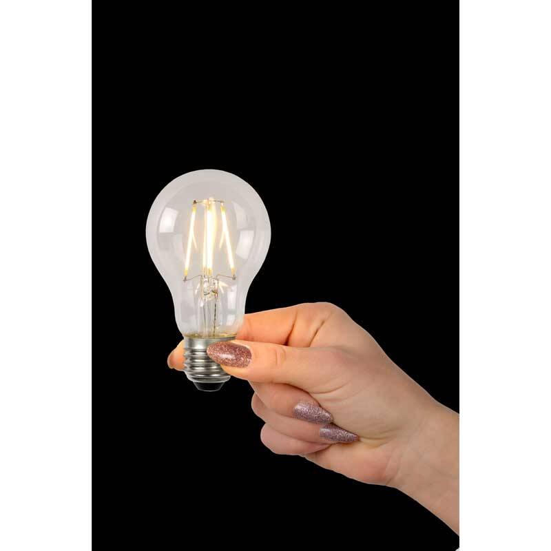 Image of Lucide 5W Dimmable LED GLS Clear - Screw Cap