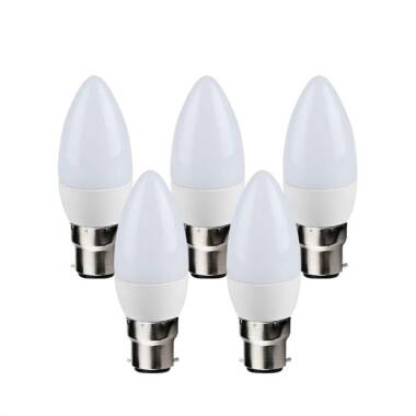Envirolight 6W LED Candle Bulb - Bayonet Cap - Pack of 5