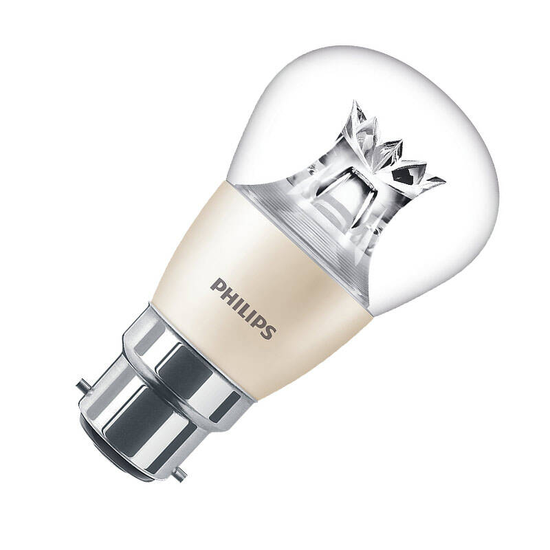 Image of Philips Master Diamond Spark 5.5W LED DimTone Golfball Bulb - Bayonet Cap