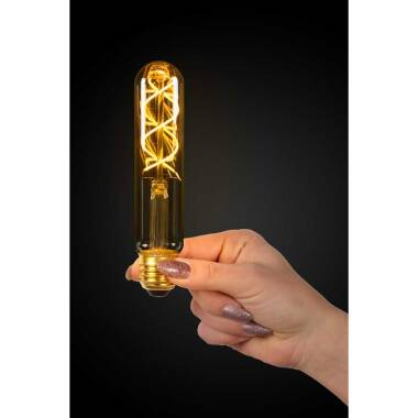 Image of Lucide 5W Dimmable LED Decorative Filament Tubular Bulb - Screw Cap