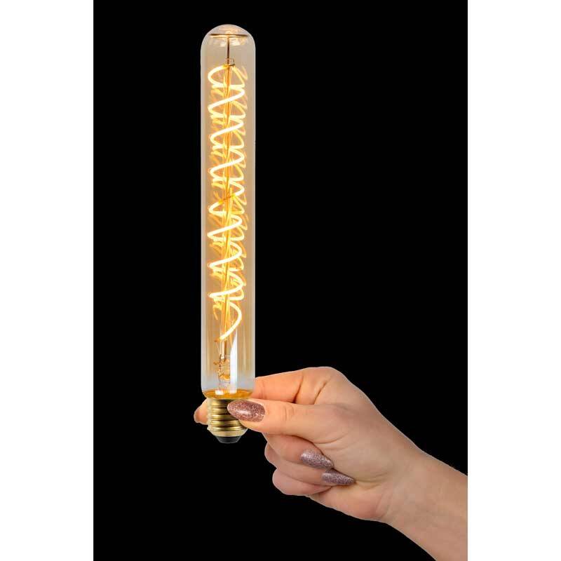 Image of Lucide 5W Dimmable LED Decorative Filament Tubular Bulb - Screw Cap
