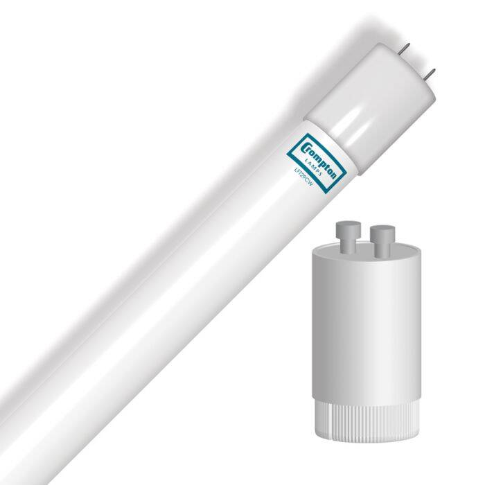 Image of Crompton 12W LED T8 Full Glass Tube - 3ft