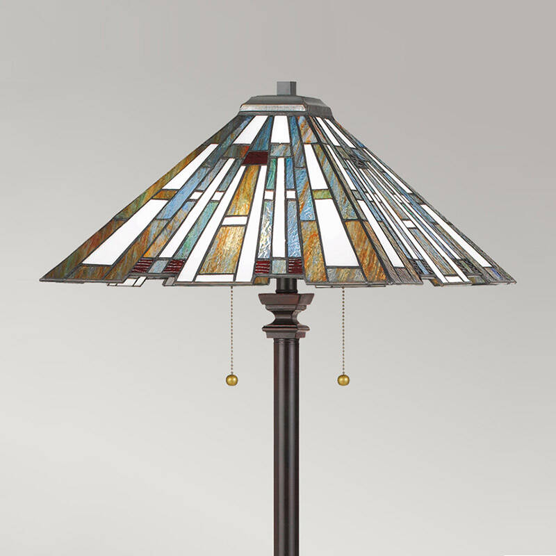 Image of Quoizel Maybeck 2 Light Tiffany Style Floor Lamp