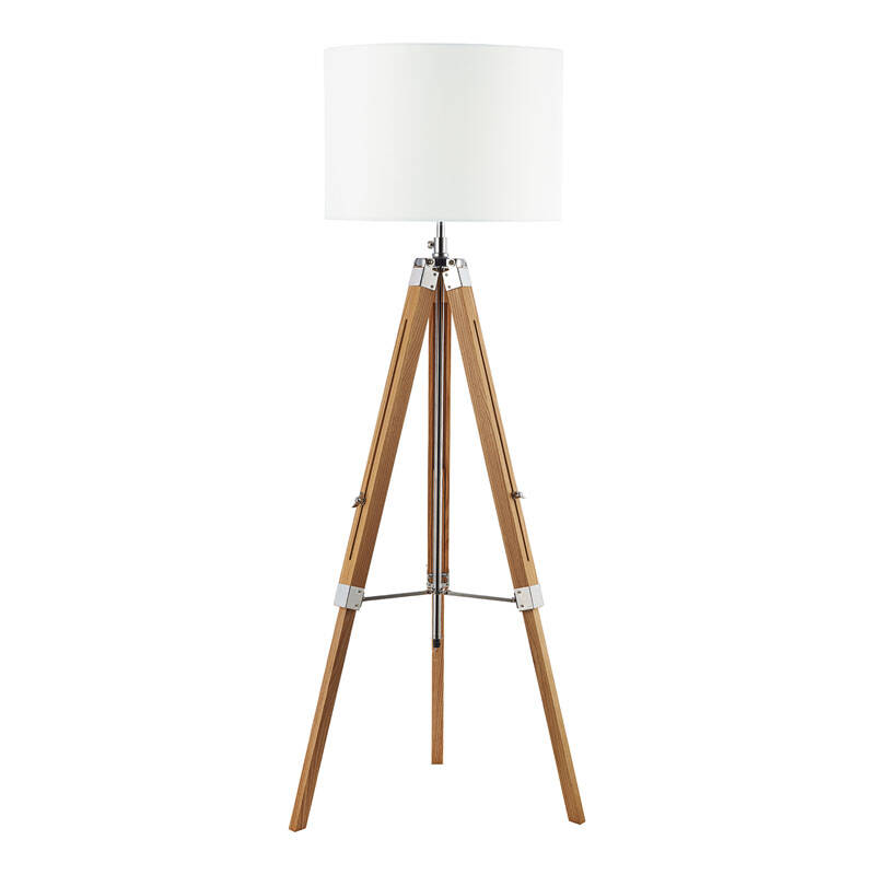 Image of Dar Easel Tripod Brown Floor Lamp - Base Only