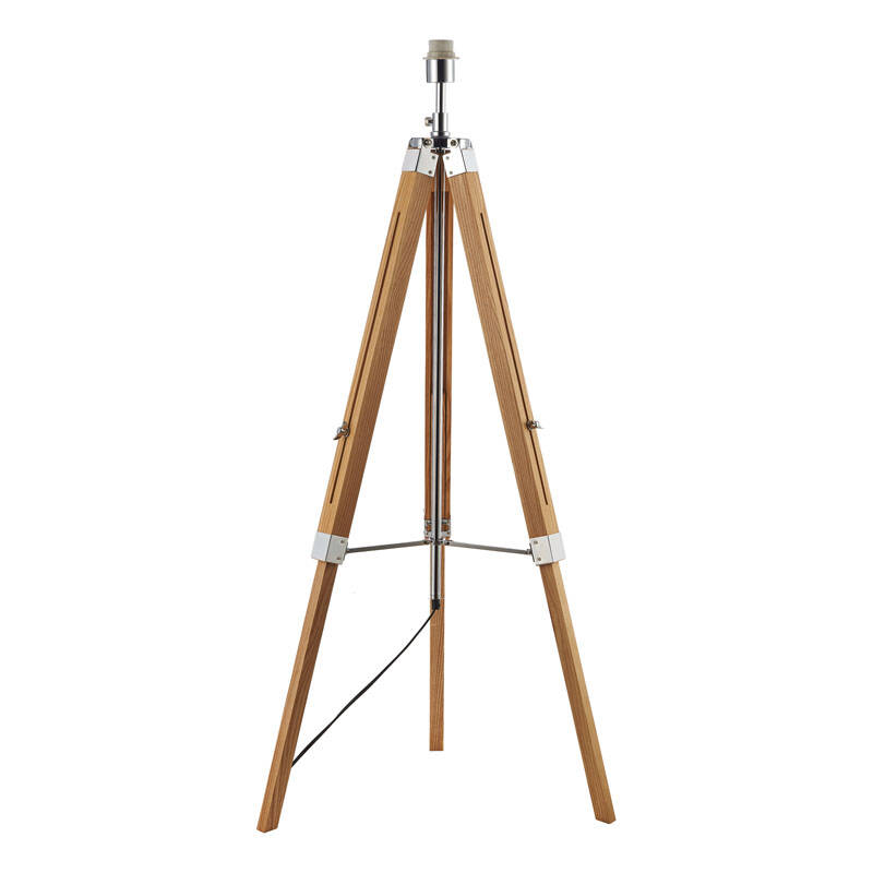 Image of Dar Easel Tripod Brown Floor Lamp - Base Only