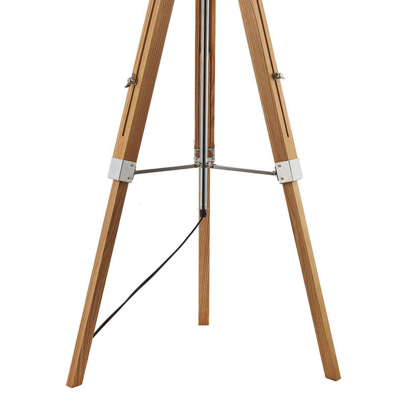 Image of Dar Easel Tripod Brown Floor Lamp - Base Only