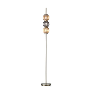 Cairo 3 Light Glass Floor Lamp