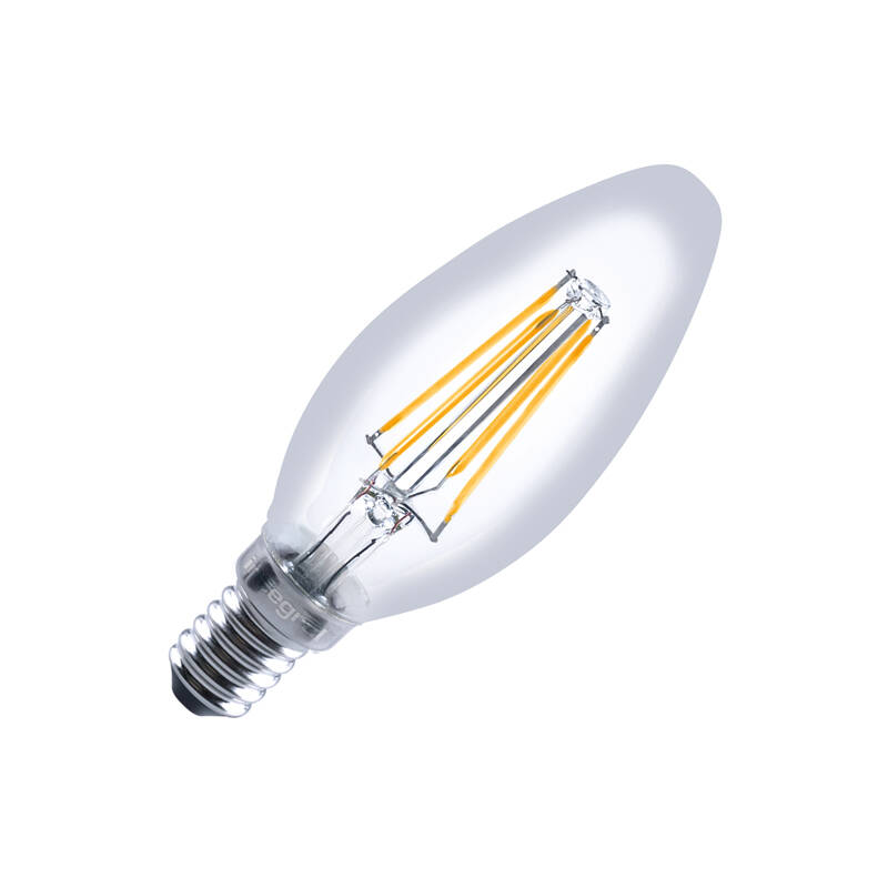 Image of 4.2W Decorative Filament Dimmable LED Candle Bulb - Small Screw Cap