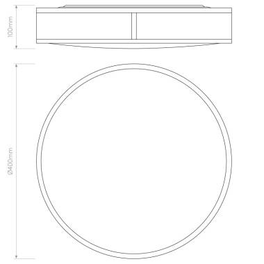 Image of Astro Mashiko Round Flush Light