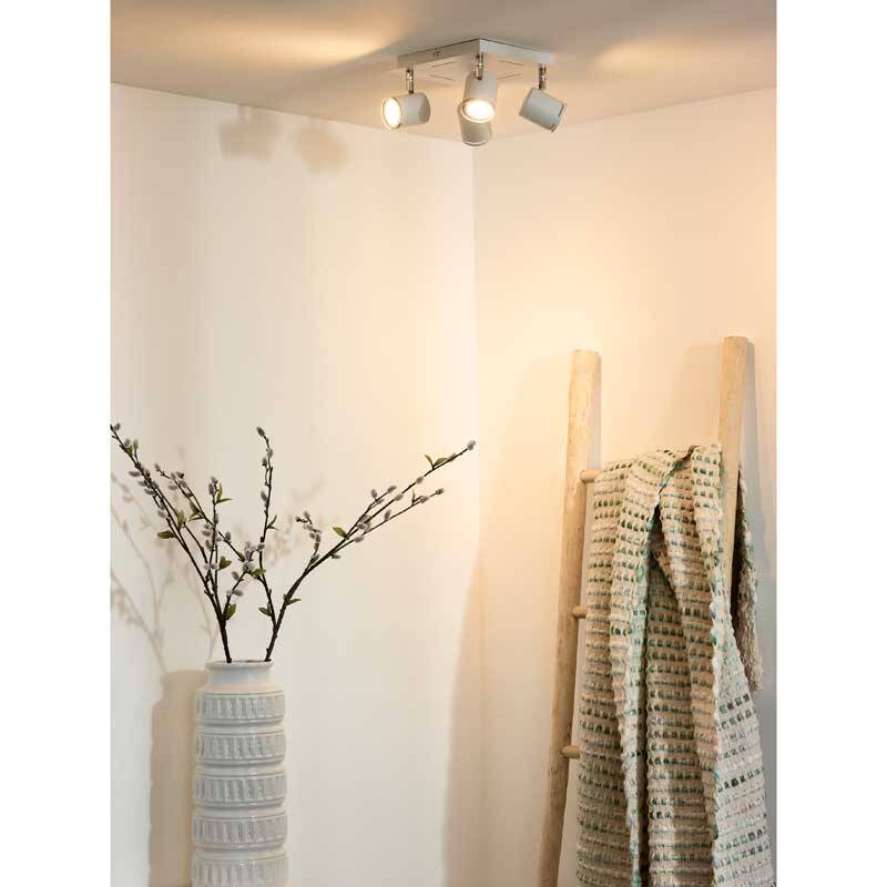 Image of Lucide Rilou 4 Light LED Ceiling Spotlight Plate