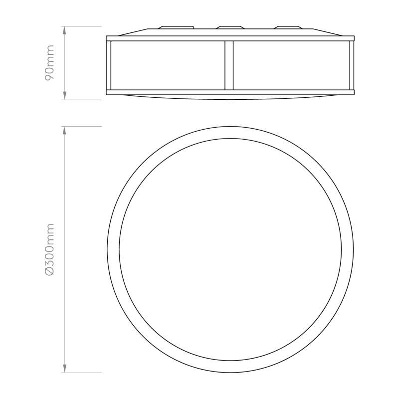 Image of Astro Mashiko Round Flush Light