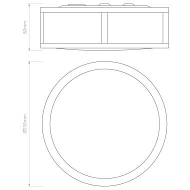 Image of Astro Mashiko Round Flush Light
