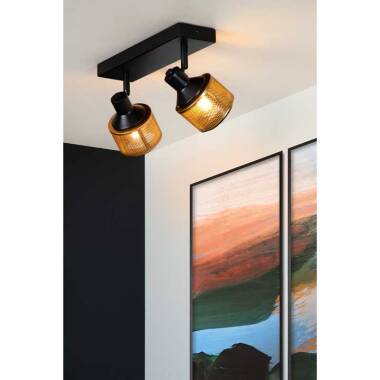 Image of Lucide Rafa 2 Light Ceiling Spotlight Bar