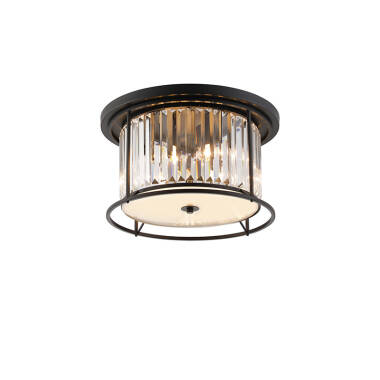 Wichita Crystal Flush Ceiling Light