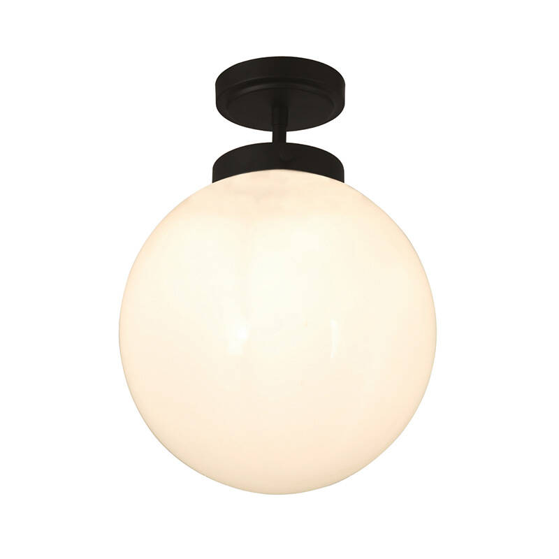 Image of Forum Porto Glass Semi-Flush Ceiling Light
